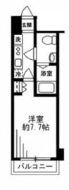 レジディア新宿イースト 408 間取り図