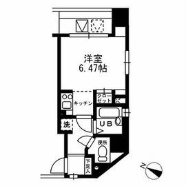 レジディア三越前 1008 間取り図