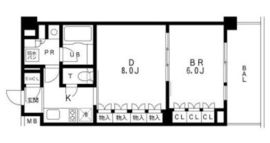 レジディア池袋 205 間取り図