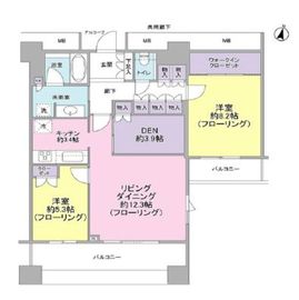 テラス渋谷美竹 14階 間取り図