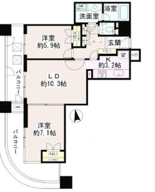 西早稲田東ウイング 10階 間取り図