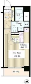 シティカレント大手町 1204 間取り図