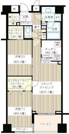 KDXレジデンス日本橋水天宮 403 間取り図