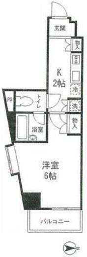 コンフォリア小石川 406 間取り図