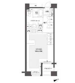 パークフラッツ銀座イースト 202 間取り図