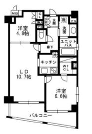 レジディア中落合 A604 間取り図