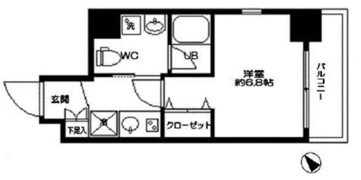 プライマル茅場町 604 間取り図