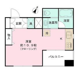 ブロッサムツクダ 401 間取り図