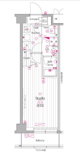 ガーラ・ヒルズ不動前 3階 間取り図