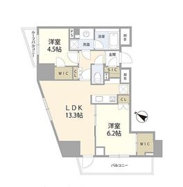 ドレッセ目黒大橋プレヴィ 7階 間取り図