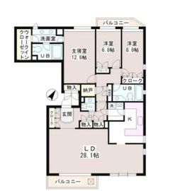 シャンブル・ド・西麻布 302 間取り図