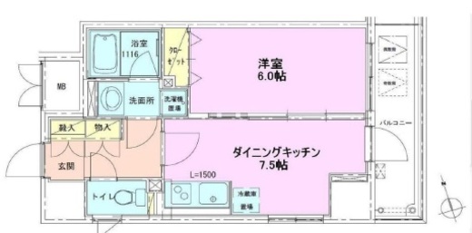 銀座レジデンス壱番館 504 間取り図