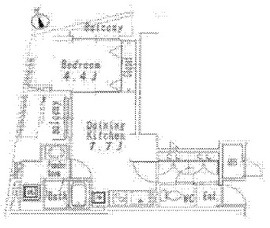 銀座レジデンス伍番館 808 間取り図