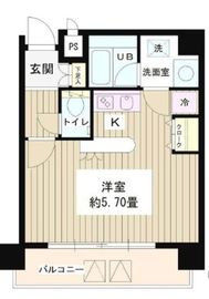 SUN恵比寿 502 間取り図