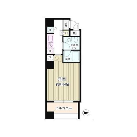 スカイパーク御苑 203 間取り図