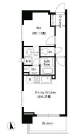 パークキューブ上野 1401 間取り図