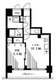 銀座レジデンス伍番館 1204 間取り図