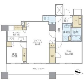 ブリリア大井町ラヴィアンタワー 11階 間取り図