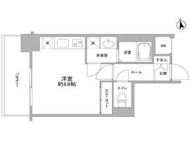 コンフォリア東池袋 1002 間取り図