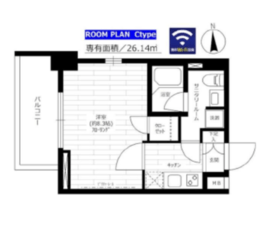 ステージファースト芝公園 9階 間取り図