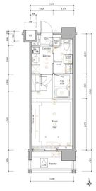 ステージファースト芝公園 2階 間取り図