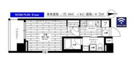 ステージファースト芝公園 8階 間取り図