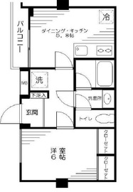 ライトコート四谷 1階 間取り図