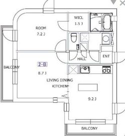 有栖川プレイス 202 間取り図