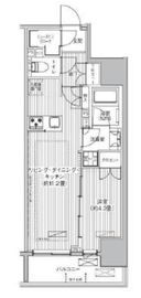 サンウッド東日本橋フラッツ 3階 間取り図