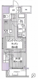 サンウッド東日本橋フラッツ 2階 間取り図