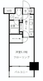 パークリュクス東麻布mono 8階 間取り図