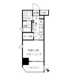 パークリュクス東麻布mono 11階 間取り図