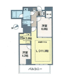 セントラルレジデンス新宿シティタワー 13階 間取り図