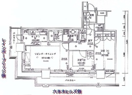 ベイクレストタワー 27階 間取り図