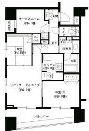 パークキューブ浅草田原町 1202 間取り図