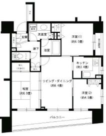 パークキューブ浅草田原町 1504 間取り図