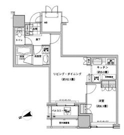 ウエストパークタワー池袋 305 間取り図