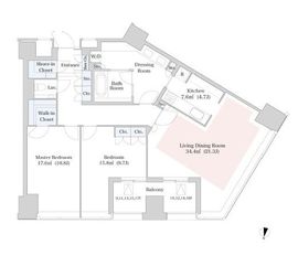 ラ・トゥール新宿 1501 間取り図