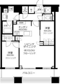 勝どきザ・タワー 47階 間取り図