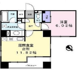 アクトフォルム武蔵小山 605 間取り図