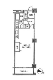 アクティ目黒駅前 1号棟 805 間取り図