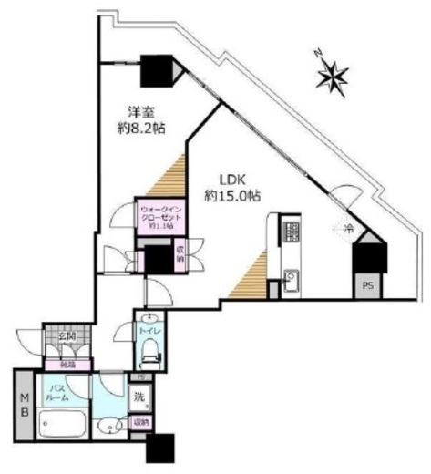 ローレルコート新宿タワー 12階 間取り図