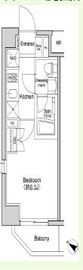 プラウドフラット森下 206 間取り図