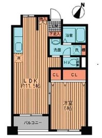 プライムアーバン勝どき 813 間取り図