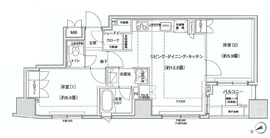 リビオ五反田プラグマGタワー 9階 間取り図