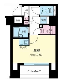 エルフラット新富町 1階 間取り図