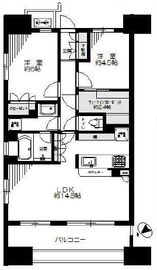 晴海テラス 5階 間取り図