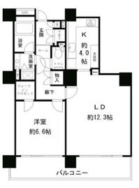 リバーポイントタワー 1203 間取り図