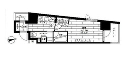 ステージファースト飯田橋アジールコート 7階 間取り図