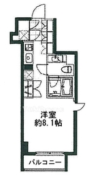 フレンシア麻布十番サウス 801 間取り図